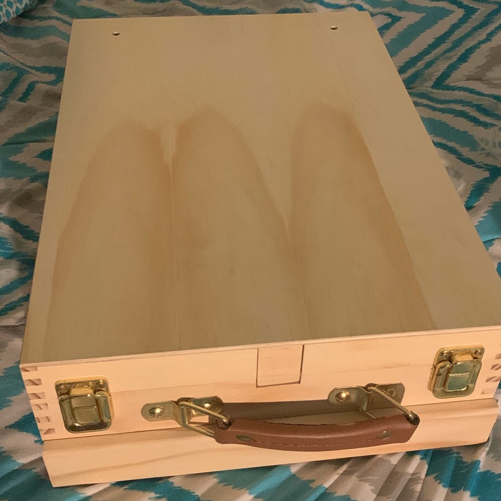 62 Piece Wood Box Easel Painting Set